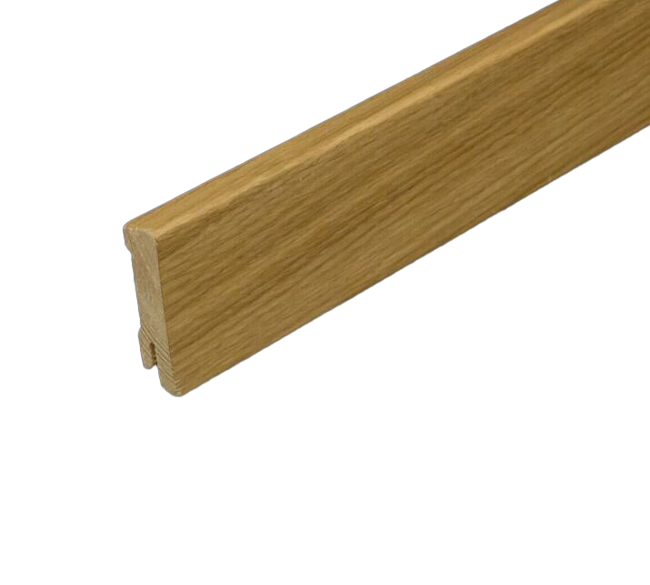KP-631 Sockelleiste Eiche furniert 16x60x2400mm mit Clipsfräsung KP-631 Sockelleiste Eiche furniert 16x60x2400mm mit Clipsfräsung