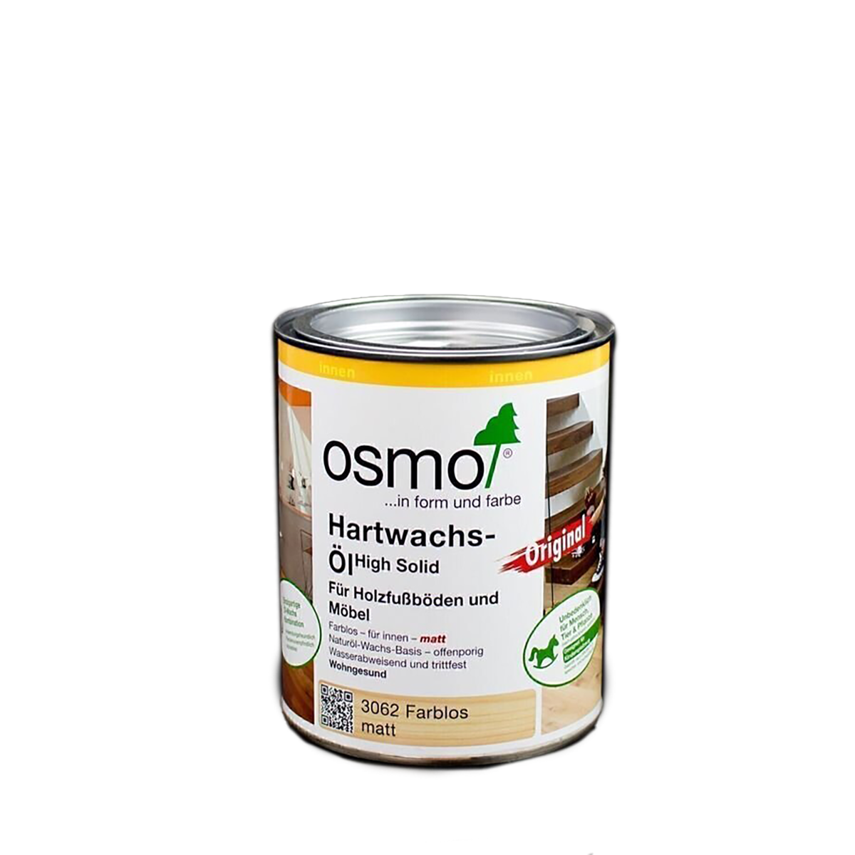 OSMO Hartwachs-Öl farblos 3062 matt 0,75 Liter