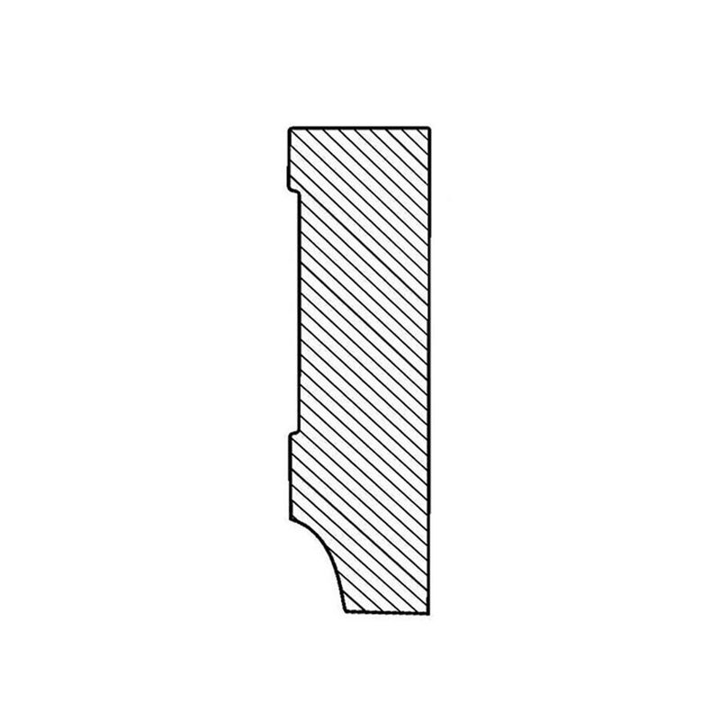 FN-631 Sockelleiste Weiß lackiert mit Holzkern 16x58x2400mm ohne Clipsfräsung RAL 9016 FN-631 Sockelleiste Weiß lackiert mit Holzkern 16x58x2400mm ohne Clipsfräsung RAL 9016