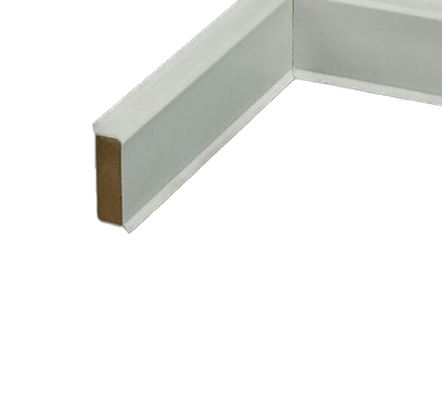 Döllken-Sockelleiste CubuFlexLife 40, Weiß 1013 1St=2,5m (Breite: 11 mm)