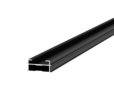 TRIAS Slim Basisprofil Blackline Aluminium - 2,40m