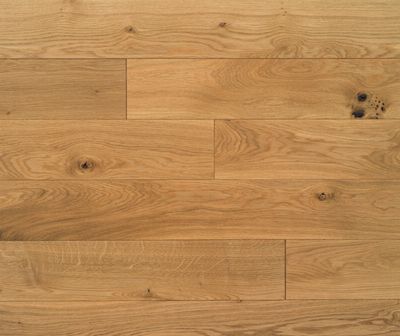 Steigerwald-Massivholzdiele Eiche Astig/Rustikal 16x120mm fallende Längen Roh