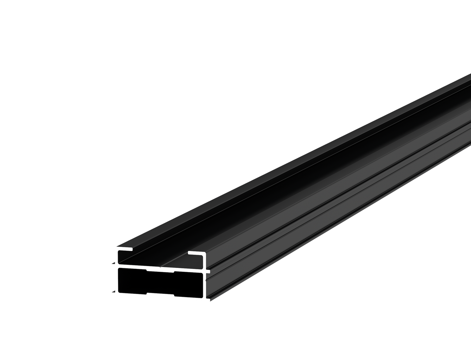 Trias Helix Slim Basisprofil Blackline Aluminium - 2,40m Trias Helix Slim Basisprofil Blackline Aluminium - 2,40m