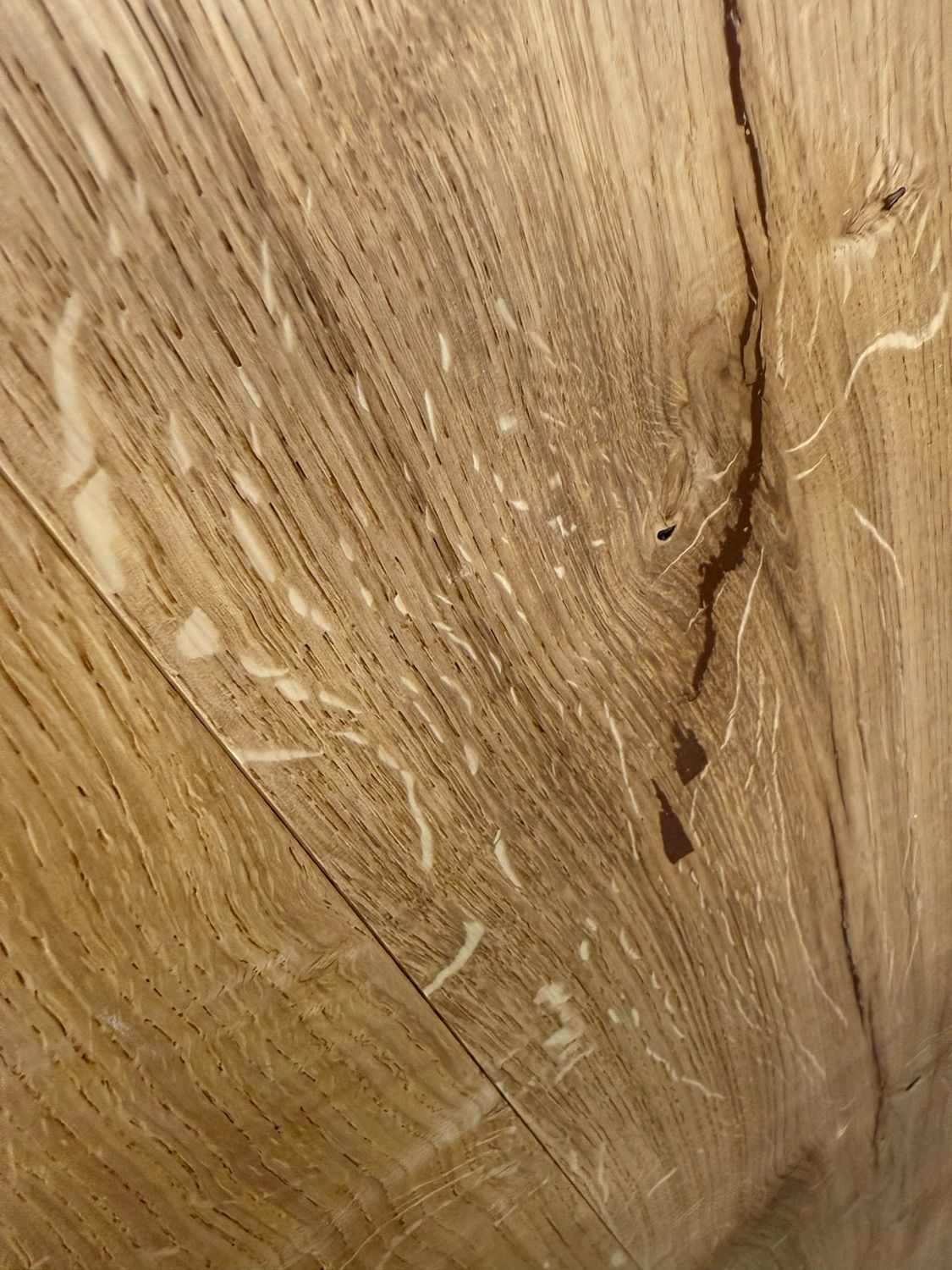 Parkettbörse Breitdiele Eiche Allgäu geölt, braun gespachtelt