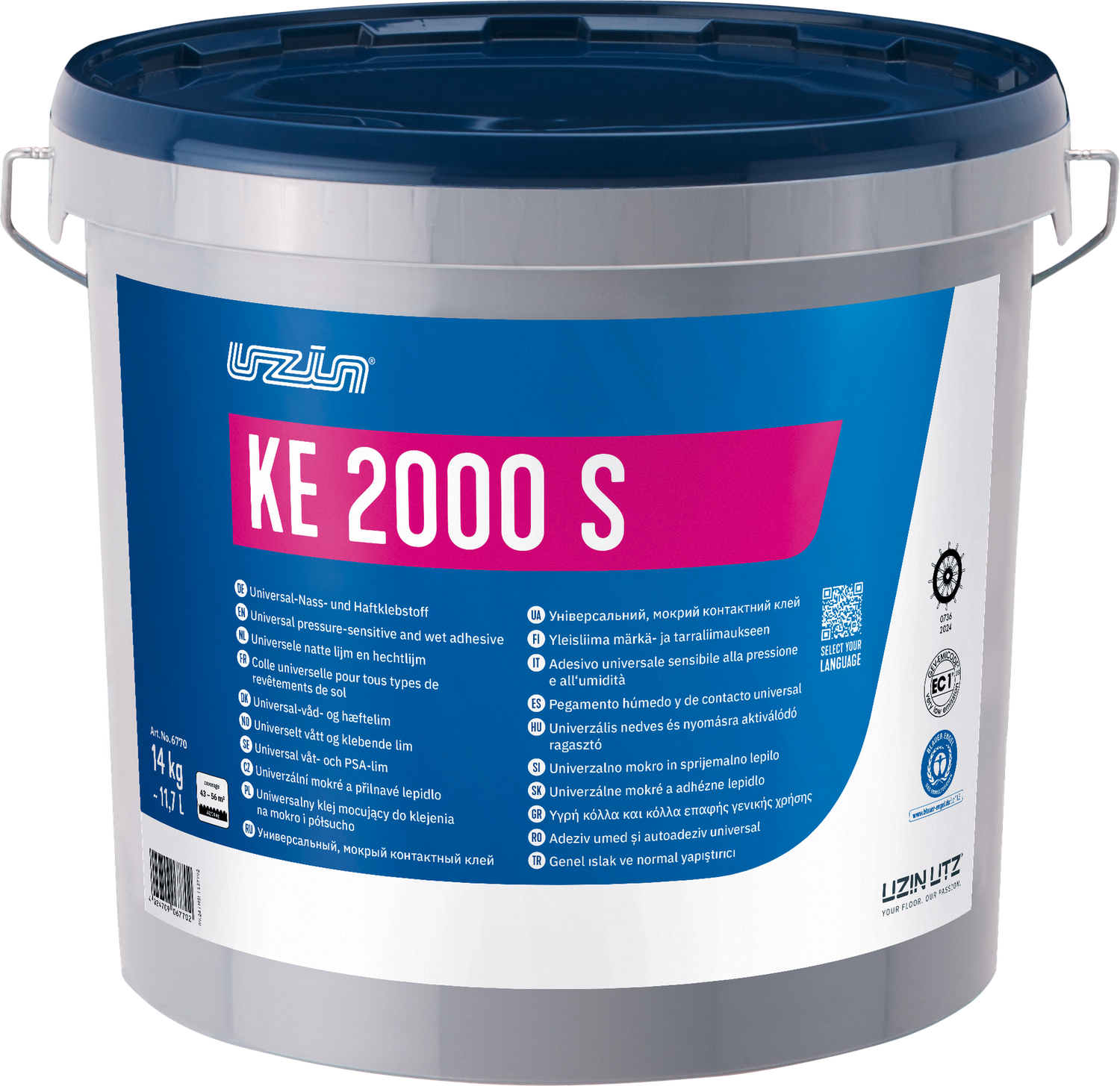 Uzin KE 2000 S / 14 Kg Universal Nass- und Haftklebstoff