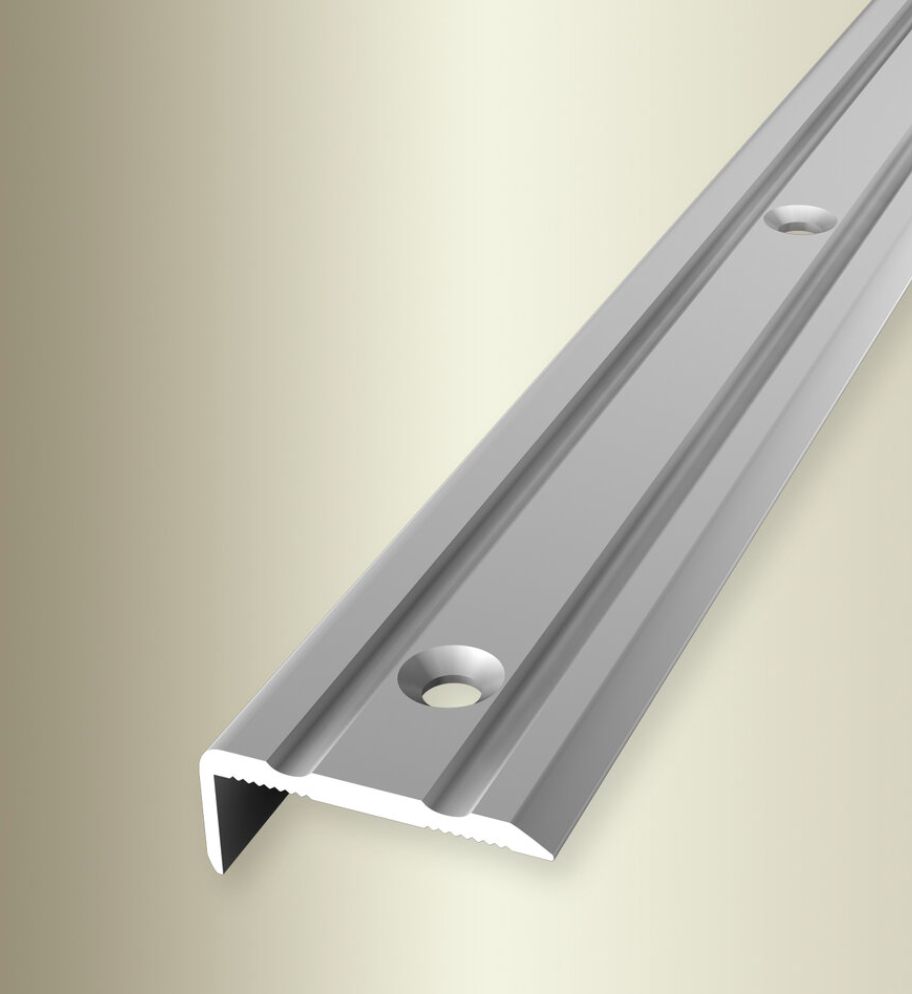 Küberit Winkelprofil 236 versenkt gebohrt; F4 Alu silber; 24,5x10 mm, Länge 90 cm(316 360 40)