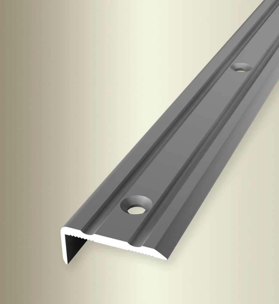 Küberit Winkelprofil 236, gebohrt;edelstahloptik; 24,5x10 mm Länge 0,9 m