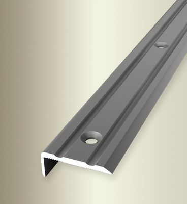 Küberit Winkelprofil 236, gebohrt;edelstahloptik; 24,5x10 mm Länge 0,9 m