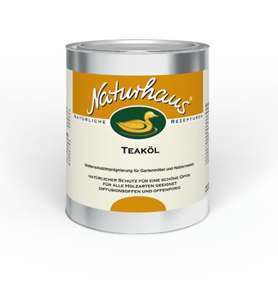 +Naturhaus Teak-Öl Wetterschutzimprägnierung 0,75l