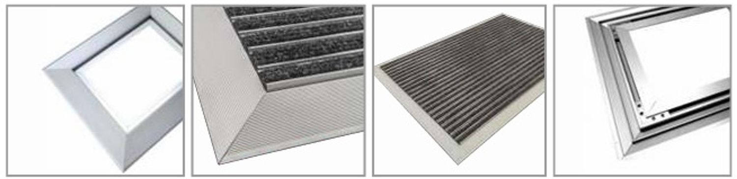 ZUBEHÖR Aluminium Antrittskante für Eingangsmatten