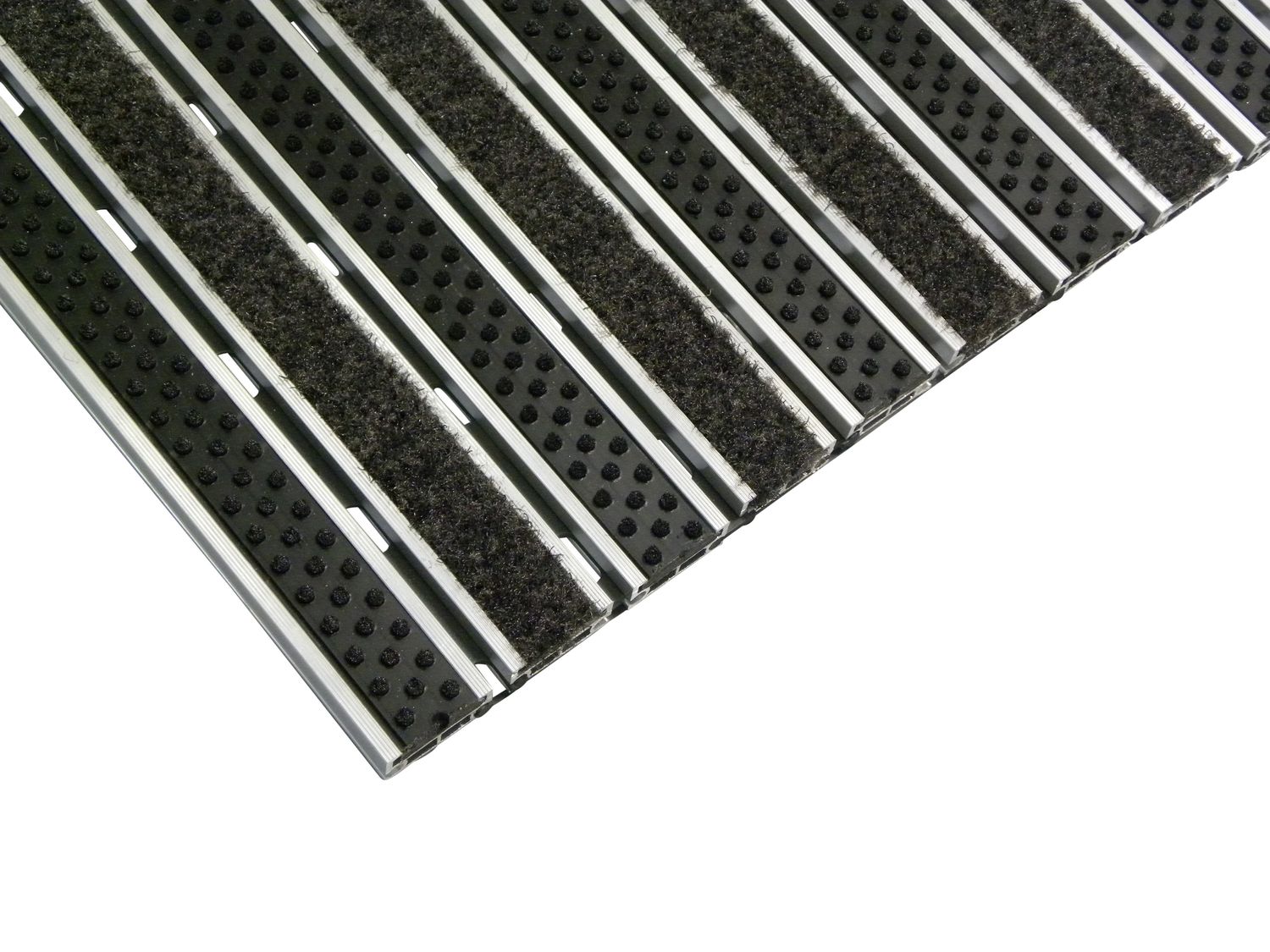 ALU Entrancemat with brush and Clean-off insert