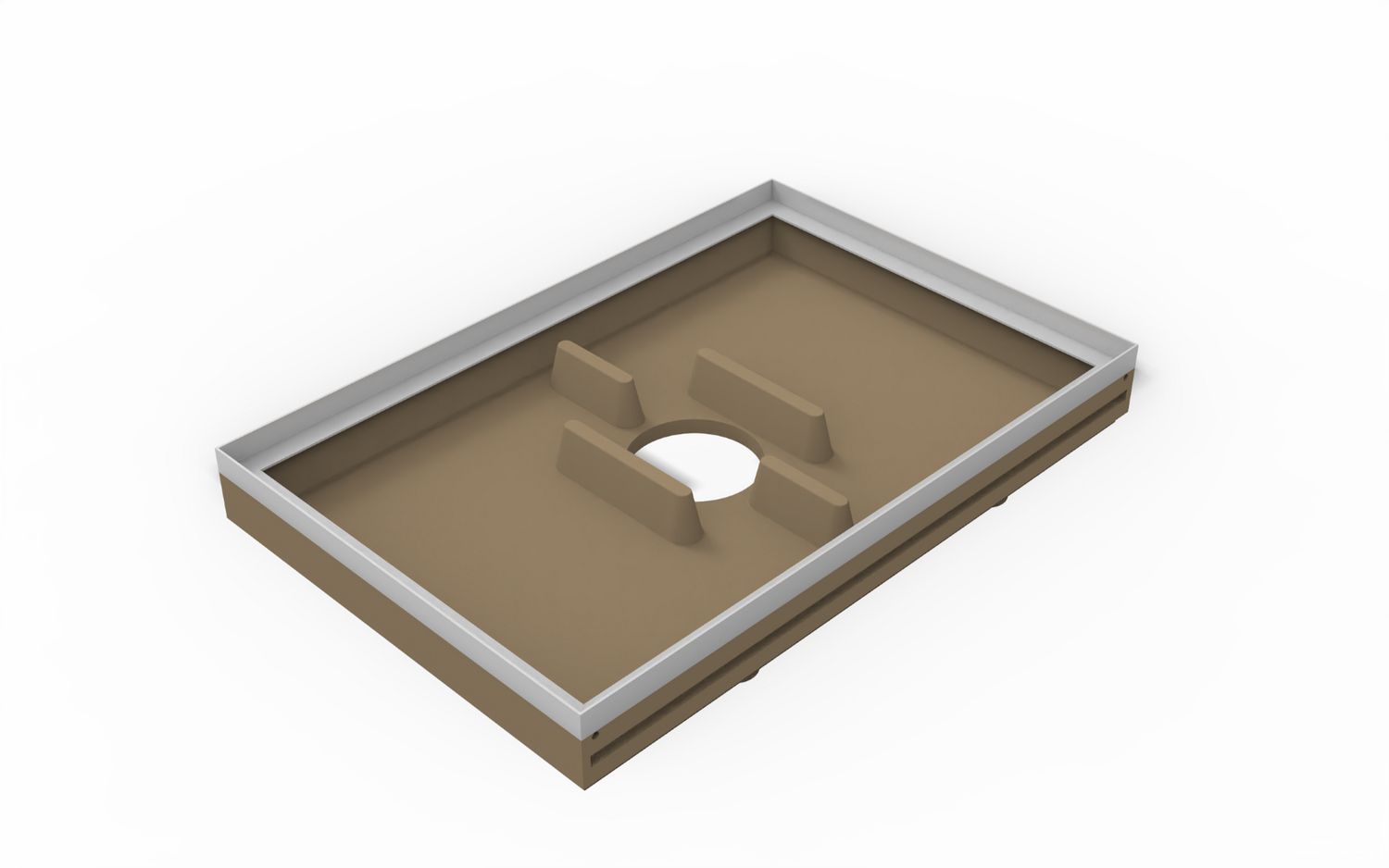 ZUBEHÖR Polymerbeton Bodenwanne für Fußabstreifer