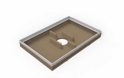 ZUBEHÖR Polymerbeton Bodenwanne für Fußabstreifer