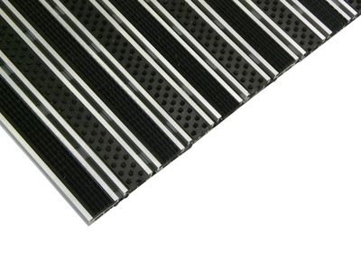 ALU Entrancemat with rubber and brush insert
