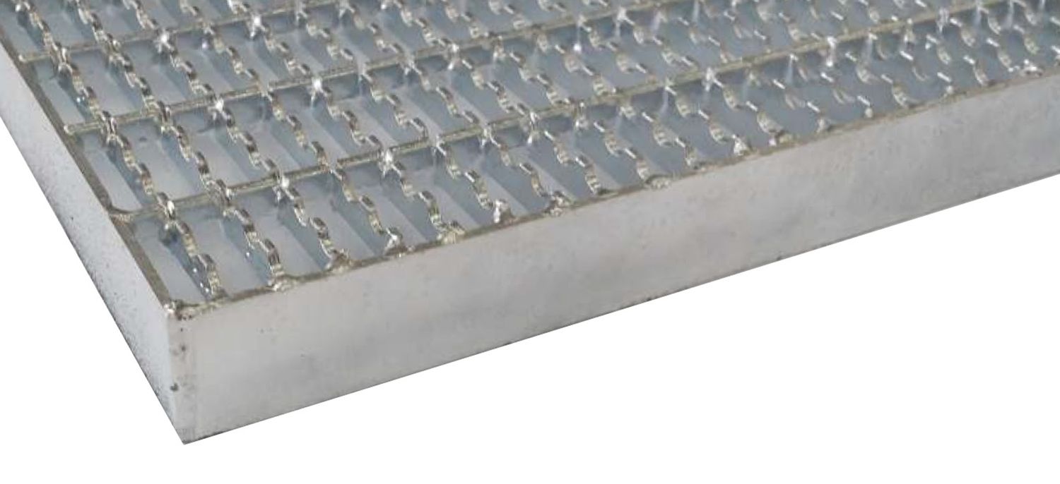 ROSTE Heavy-duty grating made of galvanised steel, made to measure, bearing bar 4 mm