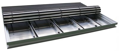 SET Bürsten Alumatte mit Bodenwanne nach Maß