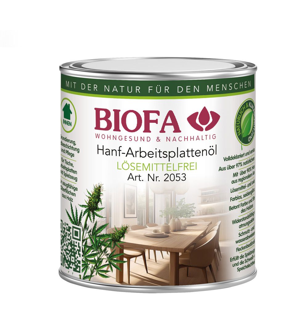 Hanf-Arbeitsplattenöl lösemittelfrei Hanf-Arbeitsplattenöl lösemittelfrei