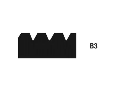 Wolff Zahnleisten B3, 28cm 5Stk/VE Wolff Zahnleisten B3, 28cm 5Stk/VE