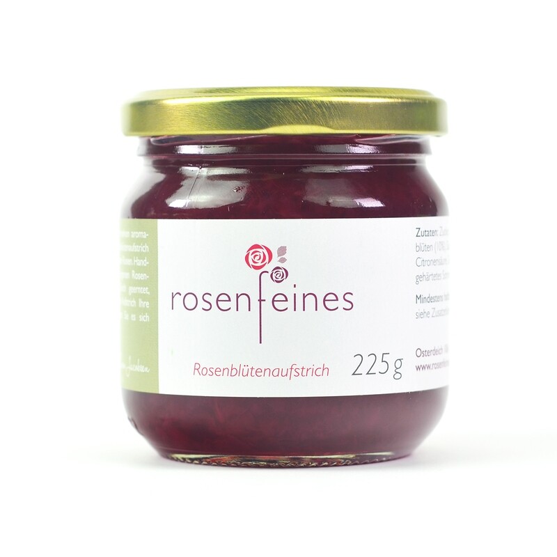 Gräfin Hardenberg - Rosenblütenaufstrich von Rosenfeines Gräfin Hardenberg - Rosenblütenaufstrich von Rosenfeines