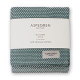 Aspegren Geschirrtücher - 2 Stk. - Waffle Agate Green