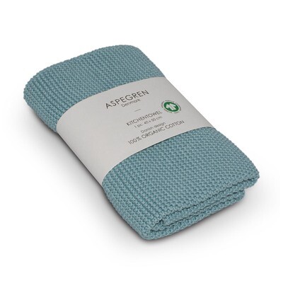 Aspegren gestricktes Handtuch Solid Blue Haze Aspegren gestricktes Handtuch Solid Blue Haze
