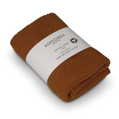 Aspegren gestricktes Handtuch Solid Pumpkin Aspegren gestricktes Handtuch Solid Pumpkin