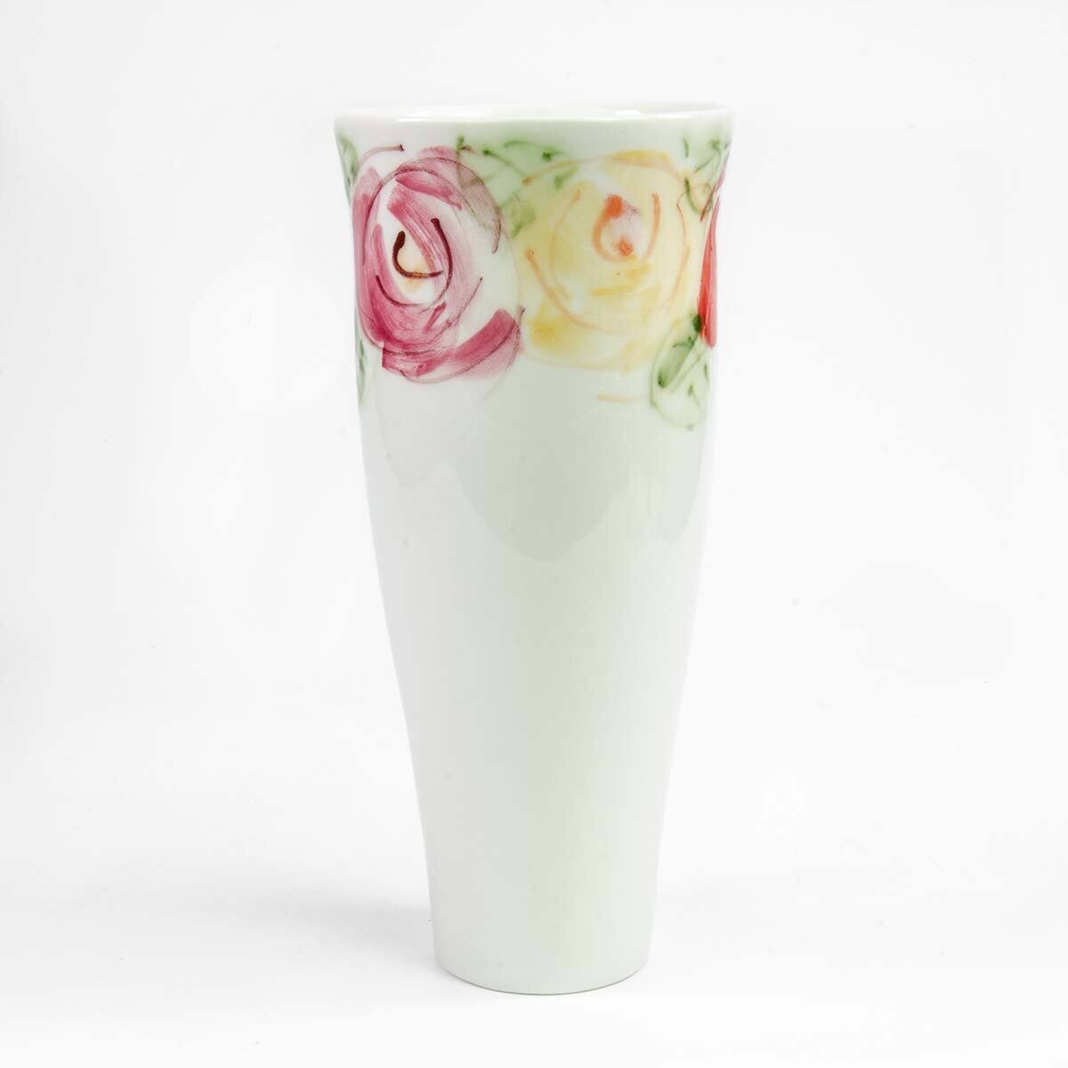 Vase Floretta bemalt mit Blumen
