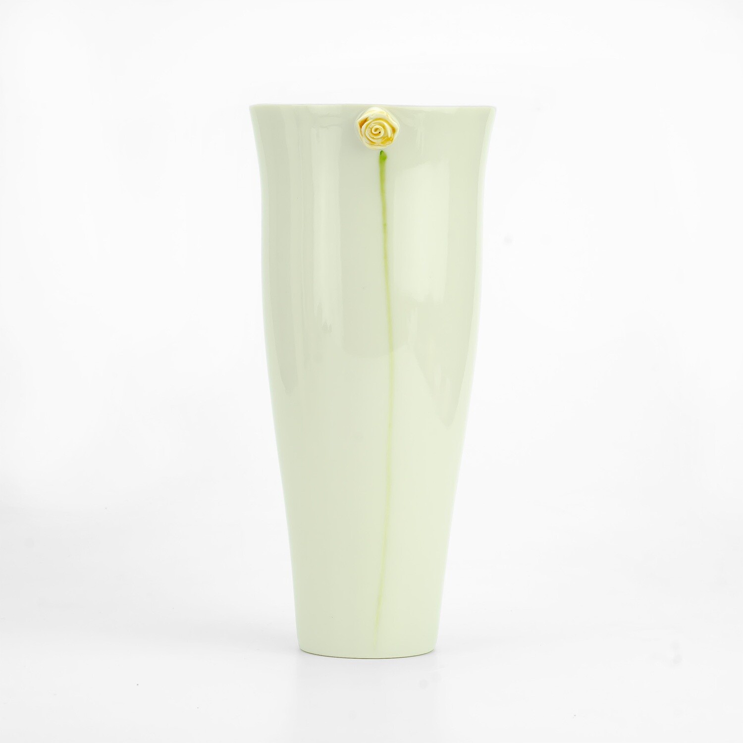 Vase Florentine modellierte Ranunkel gelb