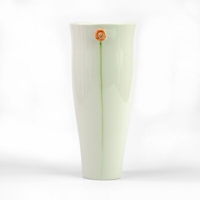 Vase Florentine modellierte Ranunkel rot Vase Florentine modellierte Ranunkel rot