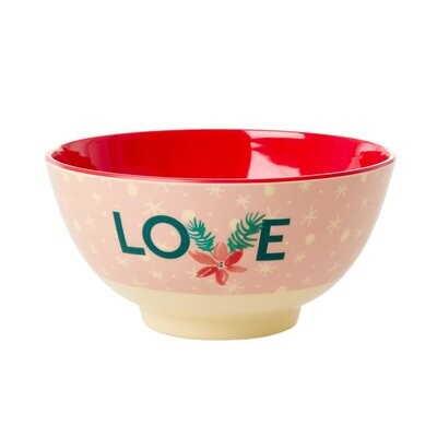 RICE Melamin Schale Love pink RICE Melamin Schale Love pink