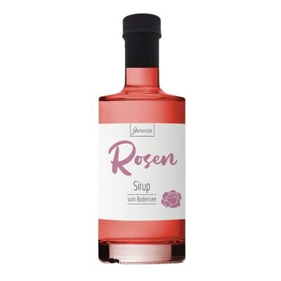 Bio Rosenblüten Sirup vom Bodensee Bio Rosenblüten Sirup vom Bodensee