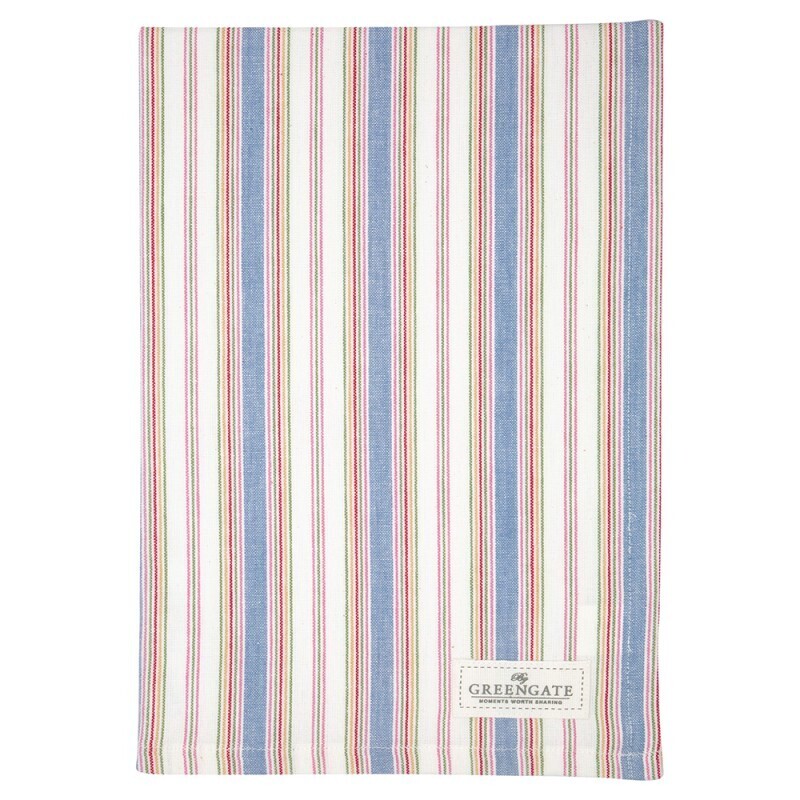 Greengate Geschirrtuch Imke dusty blue Greengate Geschirrtuch Imke dusty blue