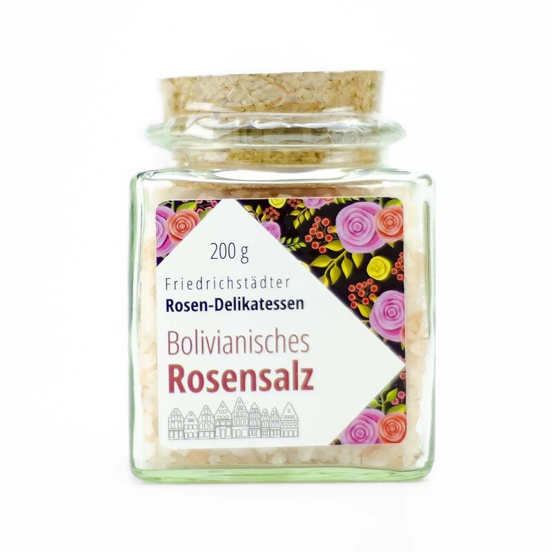Bolivianisches Rosensalz - Friedrichstädter Rosen-Delikatessen Bolivianisches Rosensalz - Friedrichstädter Rosen-Delikatessen