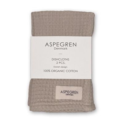 Aspegren Abwaschtücher - 2 Stk. - Organic North Steel Grey