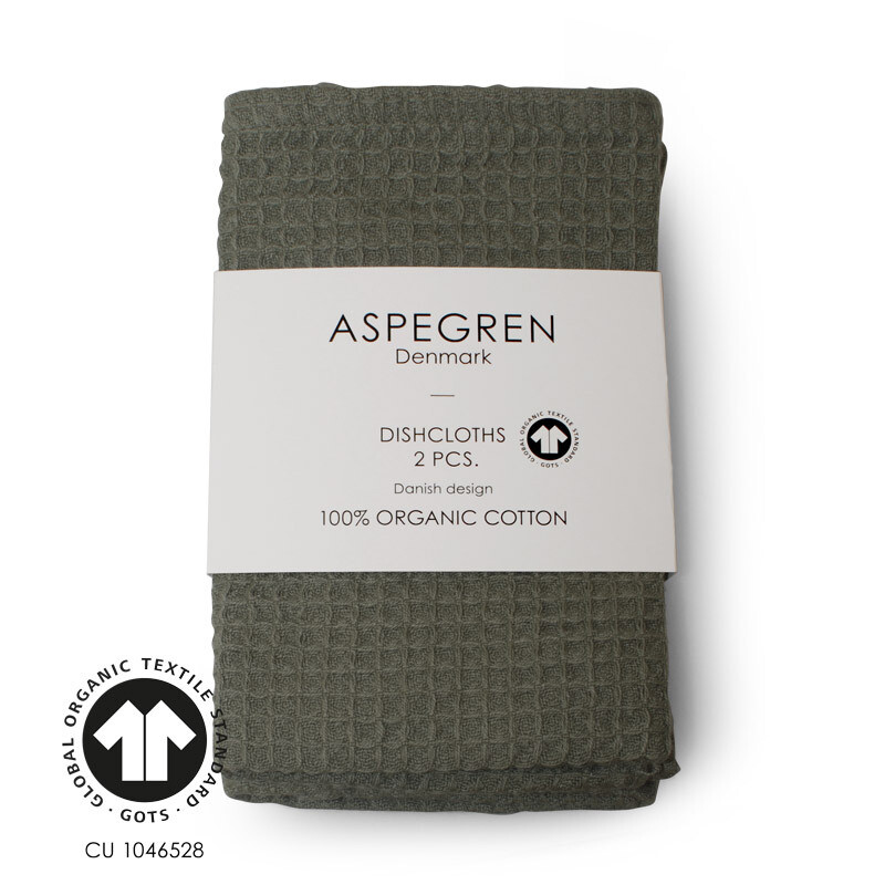 Aspegren Abwaschtücher - 2 Stk. - Organic North Olive