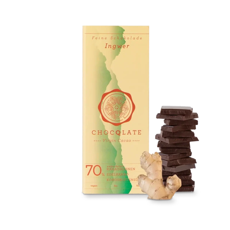 CHOCQLATE Bio Schokolade Ingwer