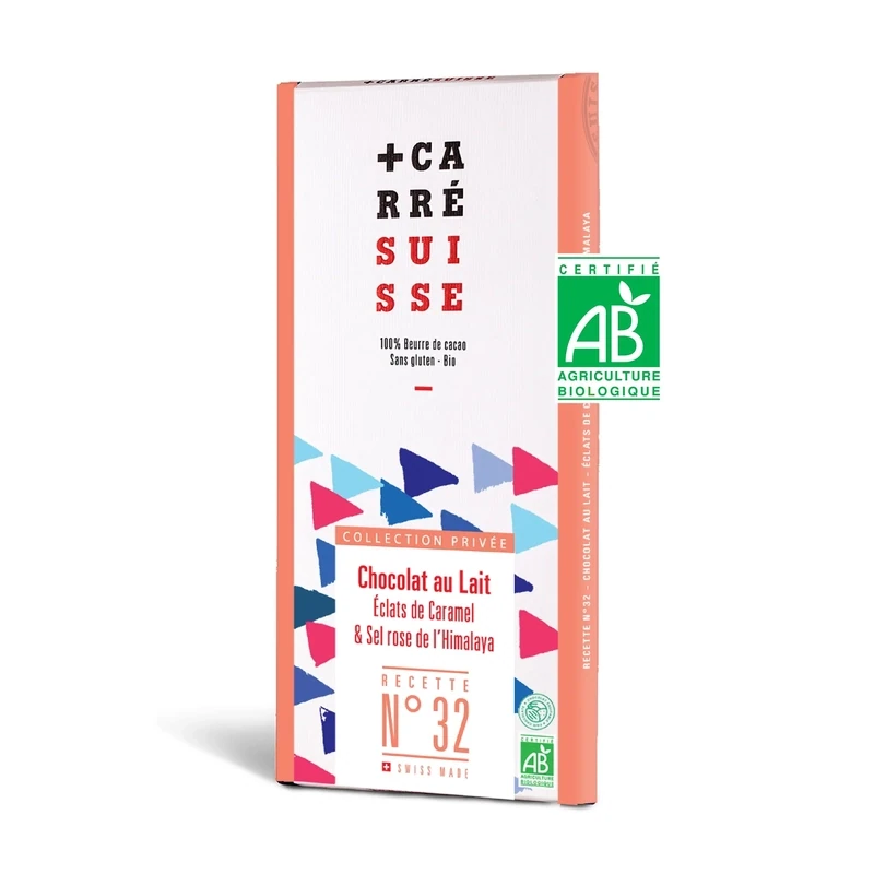 Bio Milchschokolade Nr. 32 Karamellsplitter & Himalaya-Salz