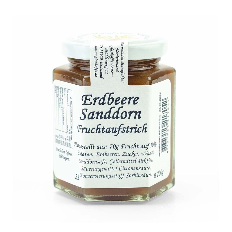 Fruchtaufstrich Erdbeere Sanddorn Fruchtaufstrich Erdbeere Sanddorn