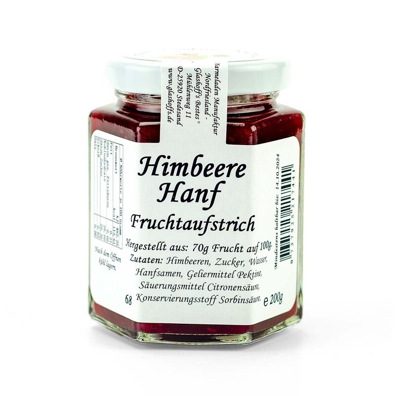 Fruchtaufstrich Himbeere Hanf Fruchtaufstrich Himbeere Hanf