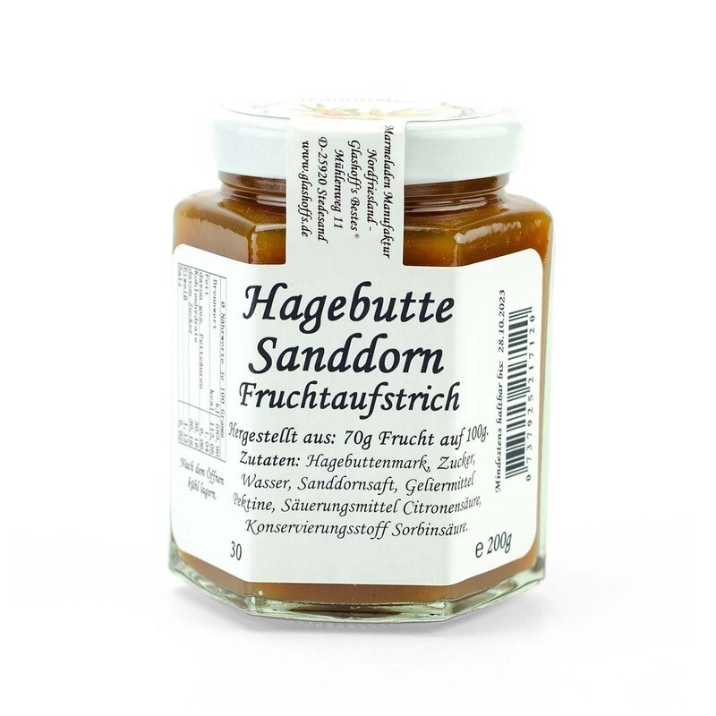 Fruchtaufstrich Hagebutte Sanddorn Fruchtaufstrich Hagebutte Sanddorn