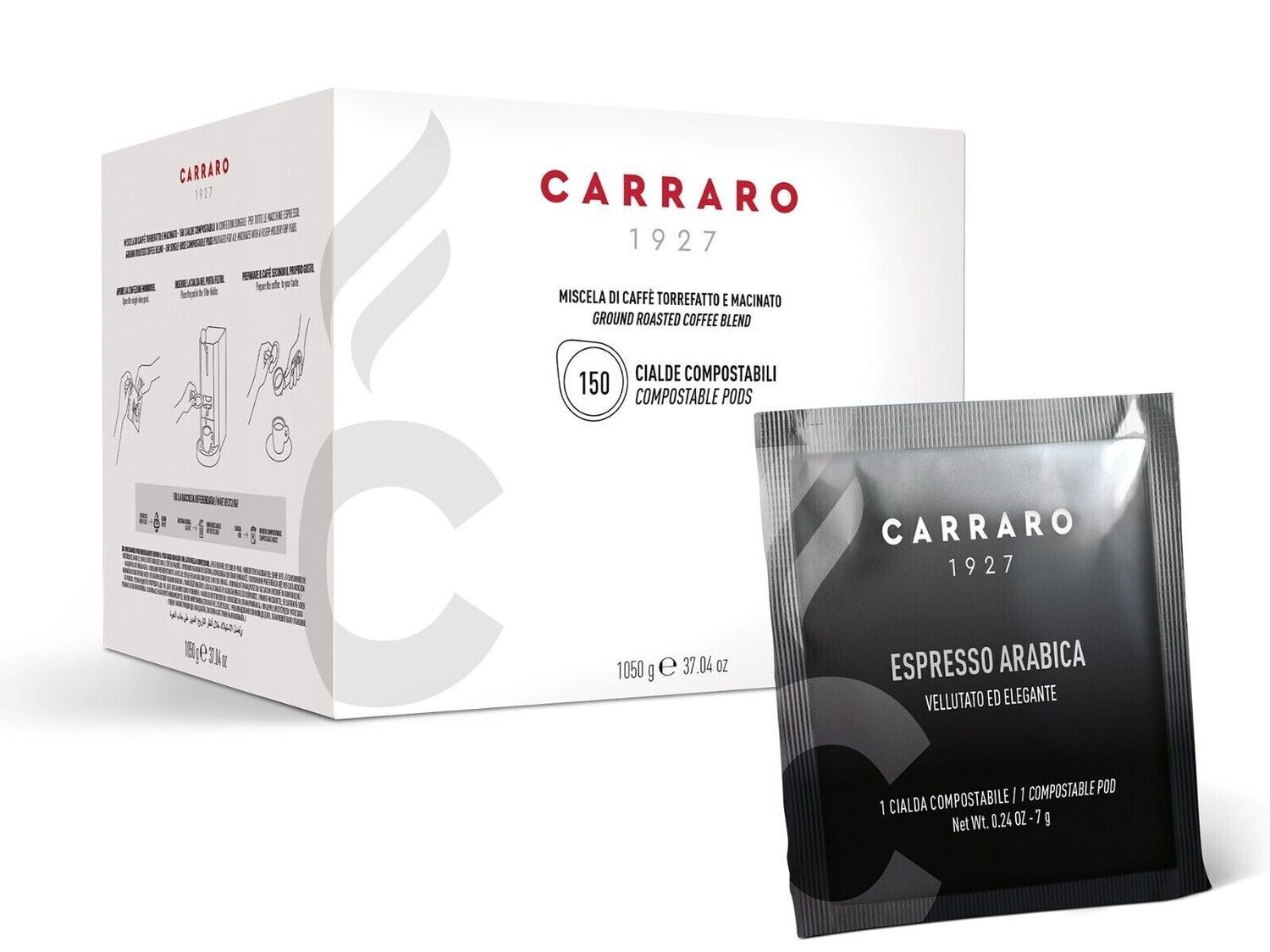 Carraro Espresso Arabica ESE Pads