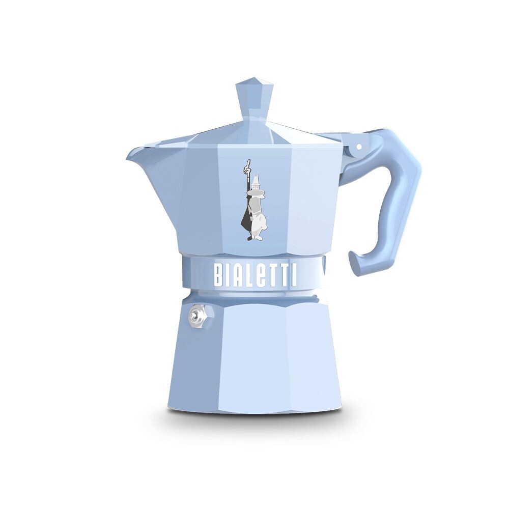 Bialetti Moka EXCLUSIVE hellblau 3 Tassen Espressokocher