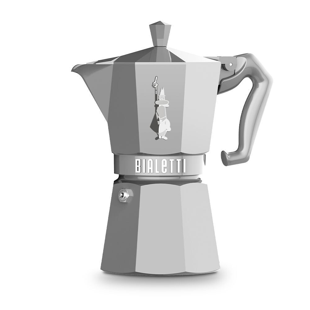 Bialetti Moka EXCLUSIVE silber 6 Tassen Espressokocher