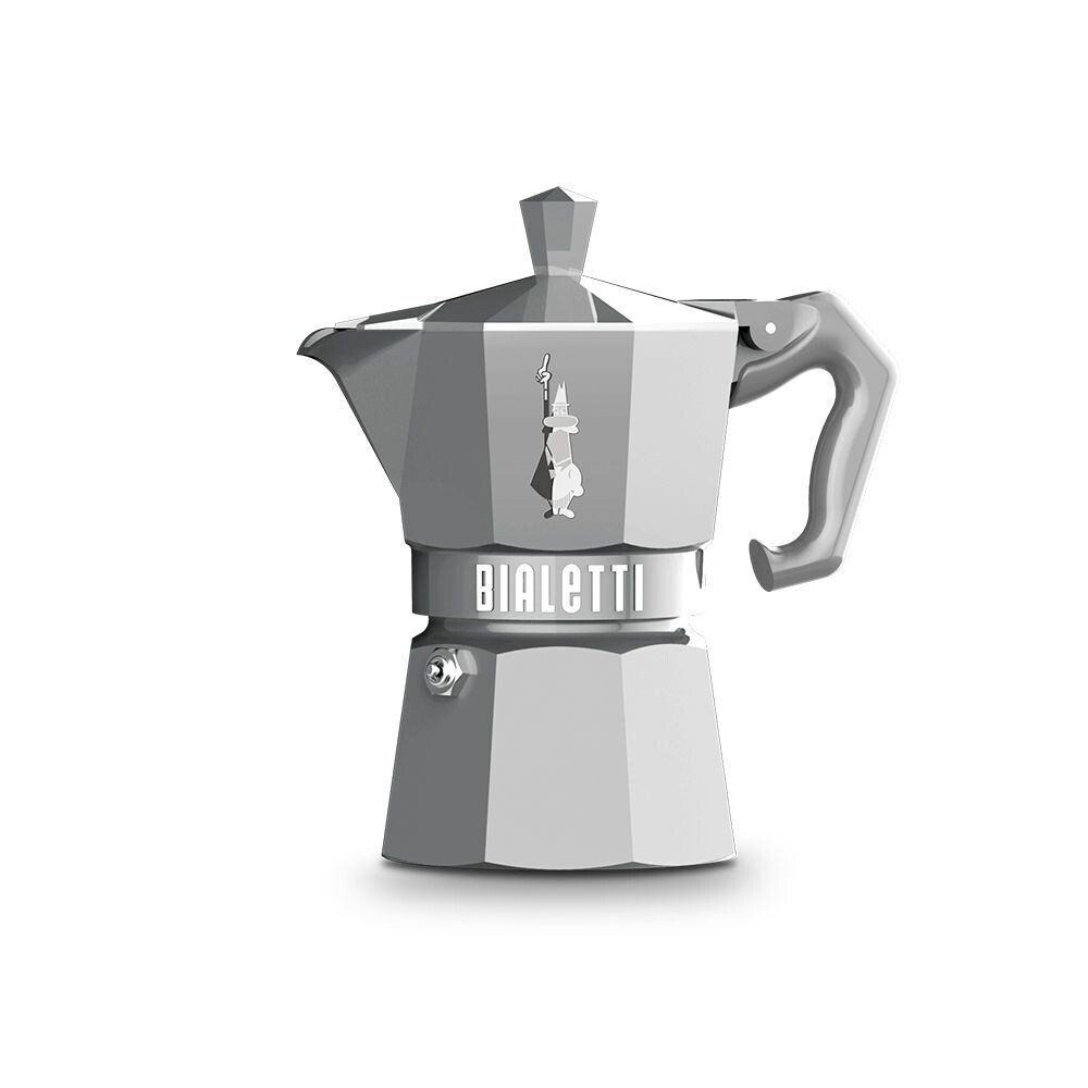 Bialetti Moka EXCLUSIVE silber 3 Tassen Espressokocher