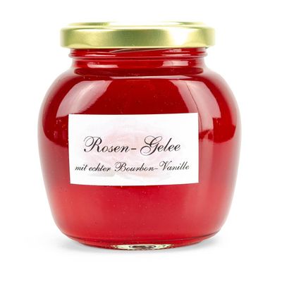 Rosengelee mit echter Bourbon-Vanille Rosengelee mit echter Bourbon-Vanille