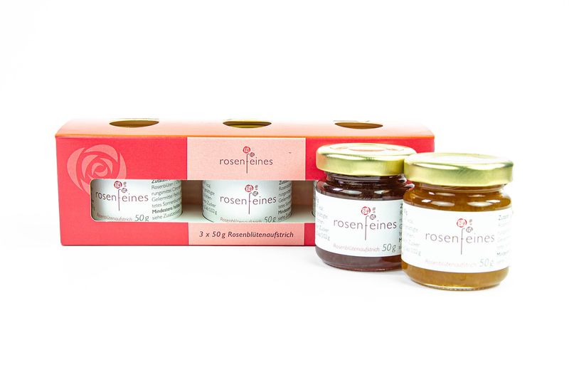 Probierset Rosenblütenaufstrich von Rosenfeines Probierset Rosenblütenaufstrich von Rosenfeines
