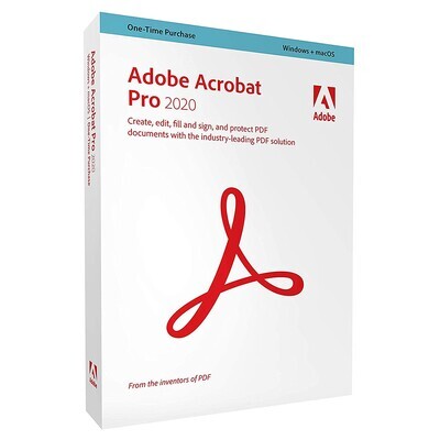 Adobe Acrobat Pro 2020 – Lifetime Licence