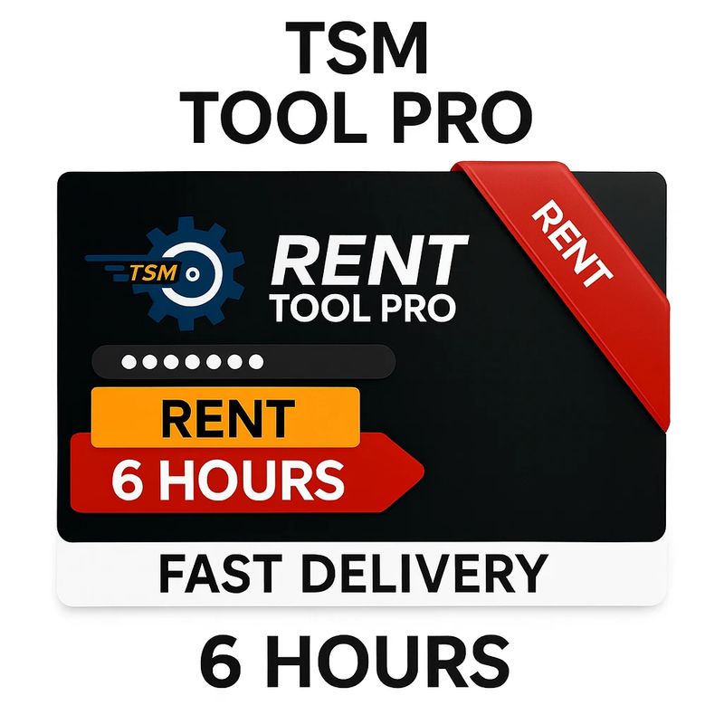 Rent 6 Hours TSM Tool License - Fast Delivery