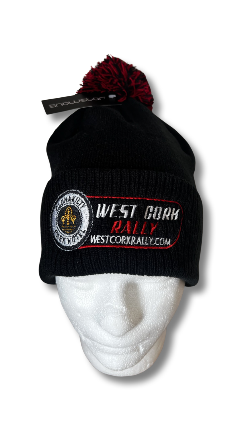 Black Bobble hat Clonakilty Park Hotel West Cork Rally