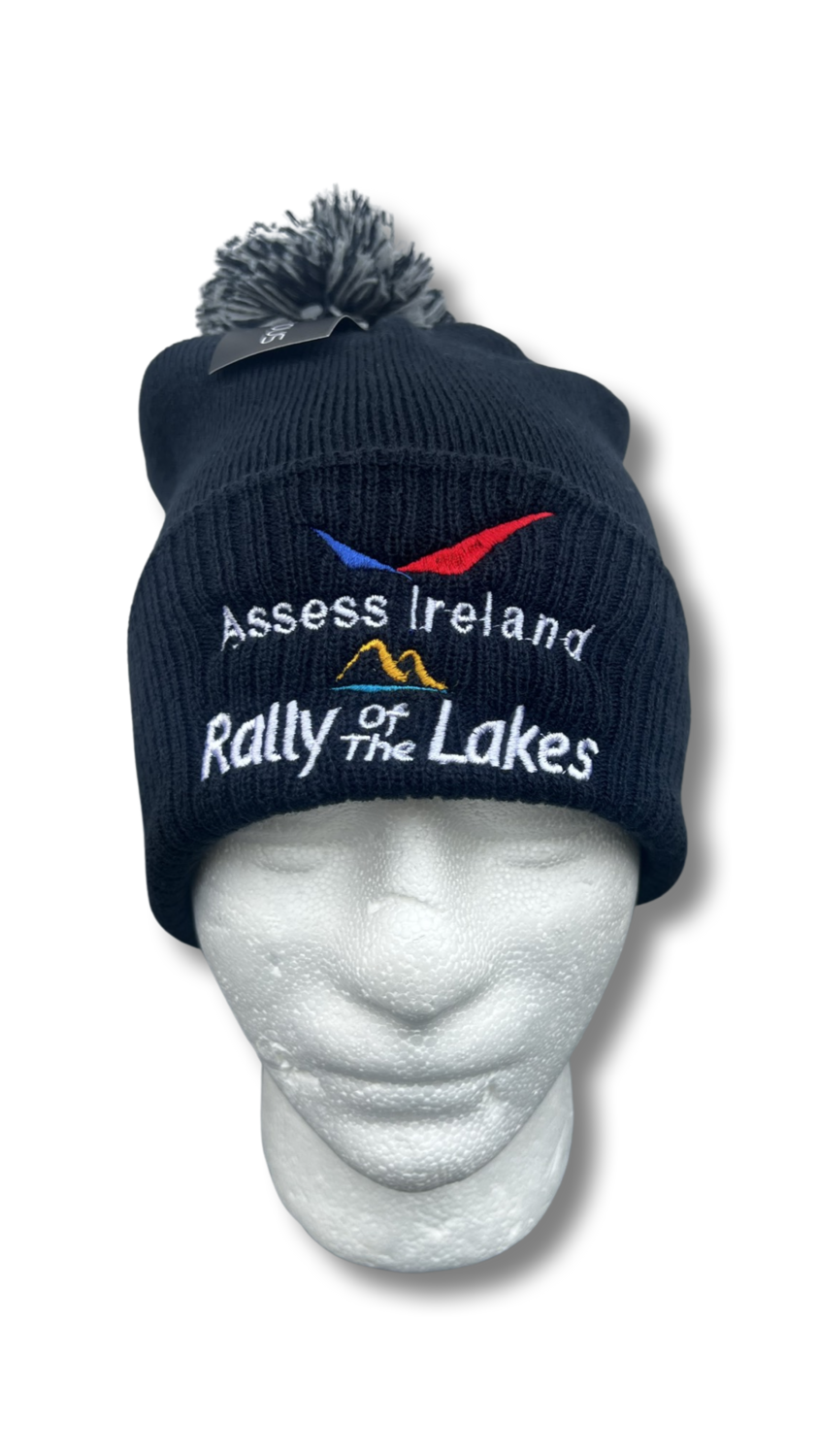 **NEW** ASSESS IRELAND KILLARNEY RALLY OF THE LAKES HAT NAVY BOBBLE